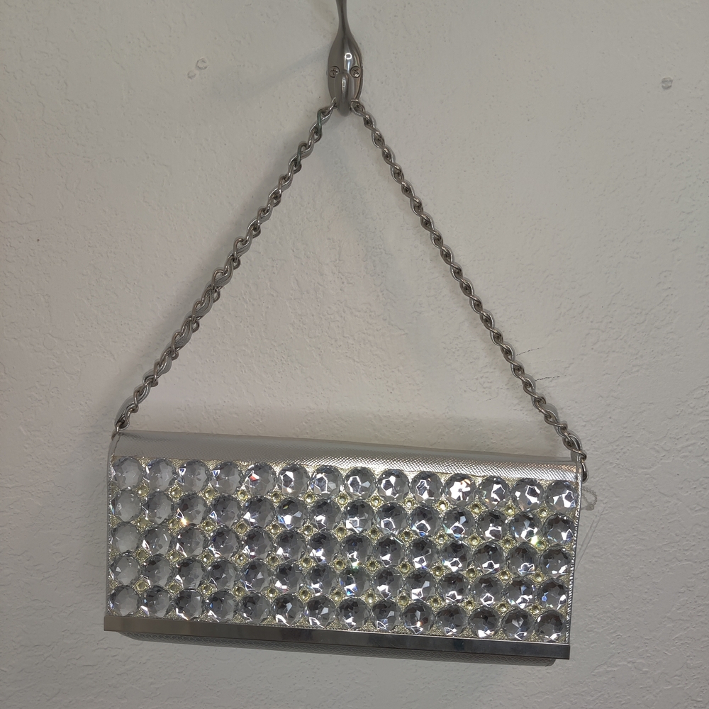 Silver Rhinestone Clutch - Picture 5 of 11